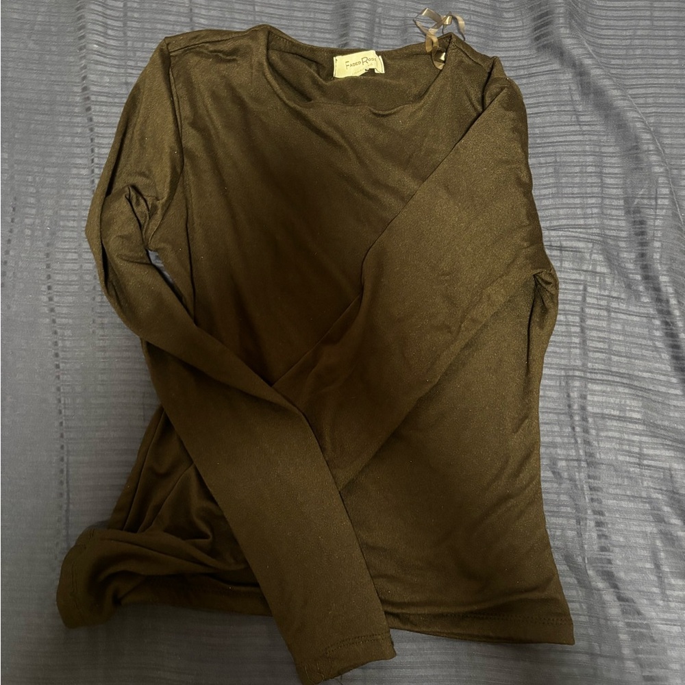 Black Long Sleeve Top